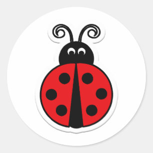 Ladybug Runder Aufkleber
