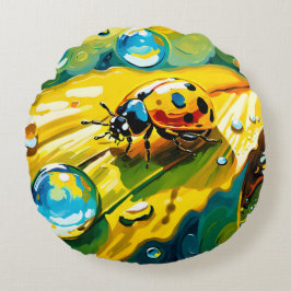 Ladybug Rundes Kissen