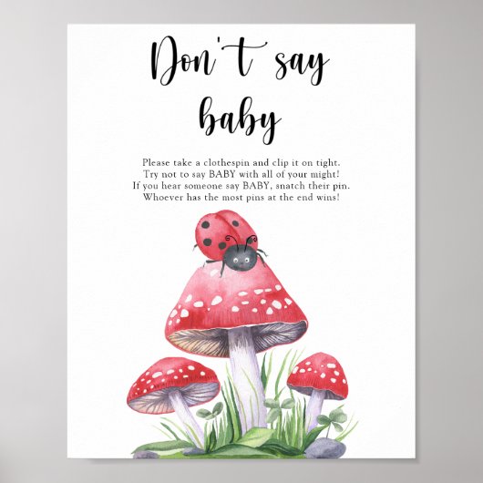 Ladybug - Sag kein Babyposter Poster (Vorne)
