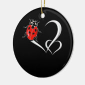 Ladybug sammelt Käfer Käfer Herz Ladybird Keramik Ornament (Links)
