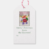 Ladybug Santa Geschenkmarke Geschenkanhänger (Rückseite)