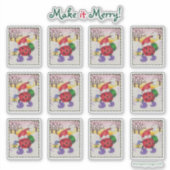 Ladybug Santa Stickers Aufkleber (Vorderseite)