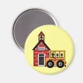 Ladybug School and School Bus Tshirts und Geschenk Magnet (Vorderseite/Rückseite)