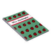 Ladybug School Notebook Geschenk für Lehrer Notizblock (Rechte Seite)