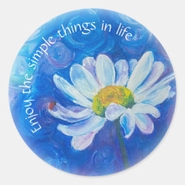 "Ladybug Serenade" Blumenkleber Runder Aufkleber