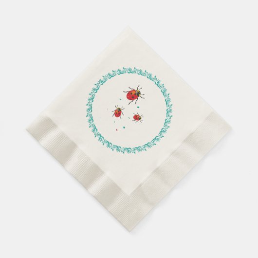 LadyBug Serie - Paper Napkins Serviette (Ecke)