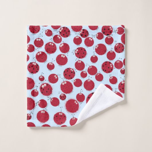 Ladybug Shindig Badhandtuch Set (Waschlappen)