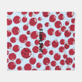 Ladybug Shindig Fleecedecke (Vorderseite (Horizontal))