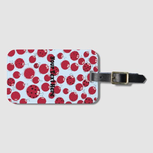 Ladybug Shindig Gepäckanhänger (Vorderseite (Horizontal))