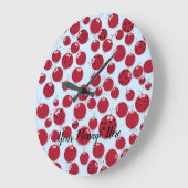 Ladybug Shindig Große Wanduhr (Winkel)