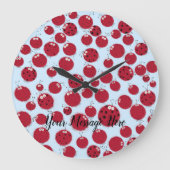 Ladybug Shindig Große Wanduhr (Vorderseite)