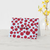 Ladybug Shindig Karte (Gelbe Blume)