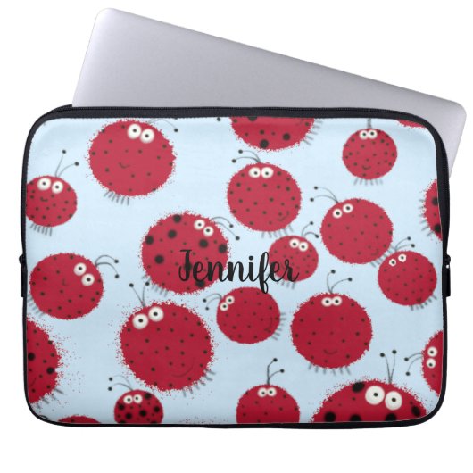 Ladybug Shindig Laptopschutzhülle (Vorderseite)