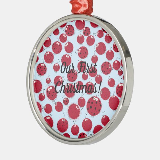 Ladybug Shindig Ornament Aus Metall (Links)