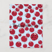 Ladybug Shindig Postkarte (Vorderseite)