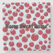 Ladybug Shindig Steinuntersetzer (Vorderseite)