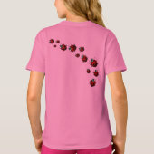 Ladybug Shirt Girls Angepasster T - Shirt Ladybug (Rückseite)