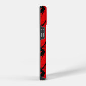 Ladybug Silhouette Red Pattern iPhone Hülle (Rechte Seite)
