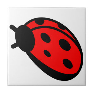 Ladybug Small (4,25" x 4,25") Keramik Foto Tile Fliese