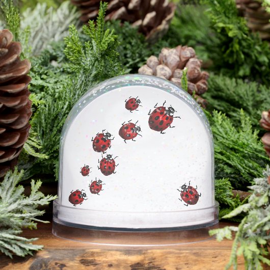 Ladybug Snow Globe Personalized Ladybug Snow Globe Schneekugeln (Winter)