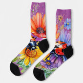 Ladybug Socken (Linkes Detail)