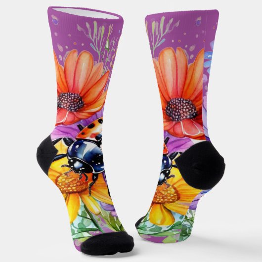 Ladybug Socken (Gewinkelt)