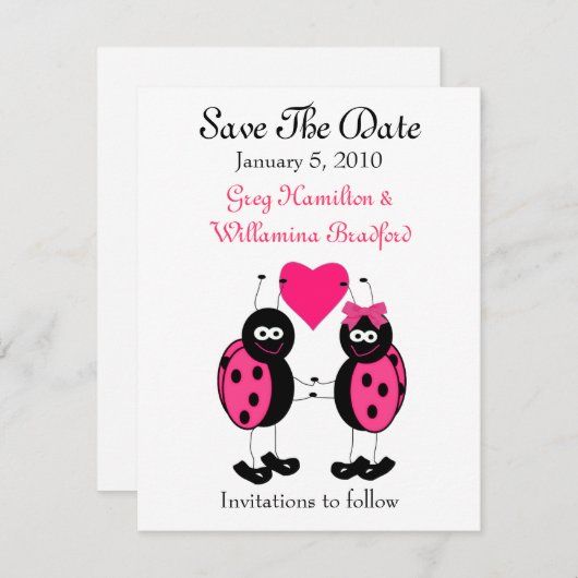 Ladybug speichert die Ankündigungen des Datums (Vorne/Hinten)