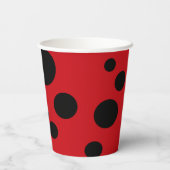 Ladybug Spots Party Pappbecher (Rückseite)