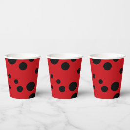 Ladybug Spots Party Pappbecher