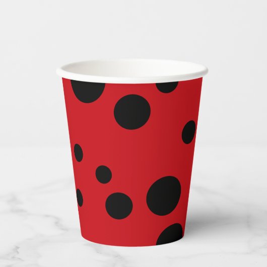 Ladybug Spots Party Pappbecher (Vorderseite)