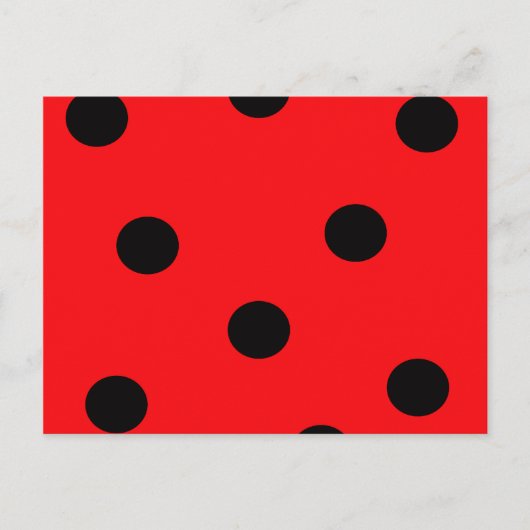 Ladybug Spots Postkarte (Vorderseite)