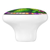 Ladybug Stains Glass Keramikknauf (Seitenansicht)