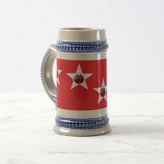 Ladybug stars bierglas (Vorderseite Links)
