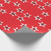 Ladybug stars geschenkpapier (Ecke)