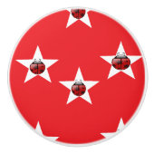 Ladybug stars keramikknauf (Vorderseite)