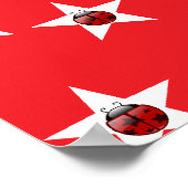 Ladybug stars poster (Ecke)
