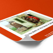 Ladybug stellt Cartoon über hochwertiges, lustiges Poster (Ecke)