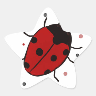 Ladybug Stern-Aufkleber