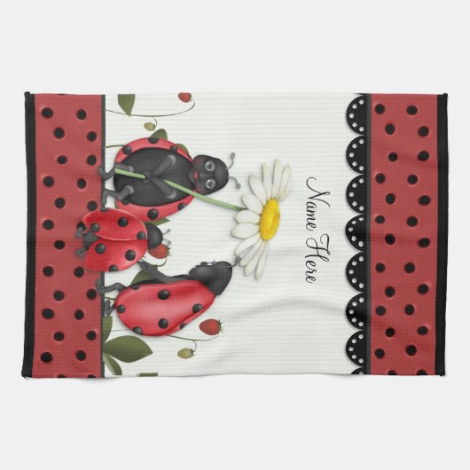 Ladybug Stroll - Anpassen Handtuch (Horizontal)
