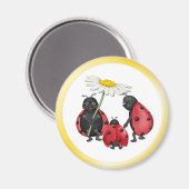 Ladybug Stroll Magnet (Vorderseite/Rückseite)