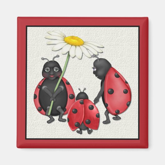 Ladybug Stroll Magnet (Vorne)