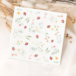 Ladybug Summer Garden Babydusche Papier Napkin Serviette