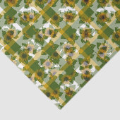 Ladybug-Sunflowers-Kariert Seidenpapier (Ausschnitt)