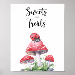 Ladybug - Süßigkeiten und Leckereien Babydusche Poster