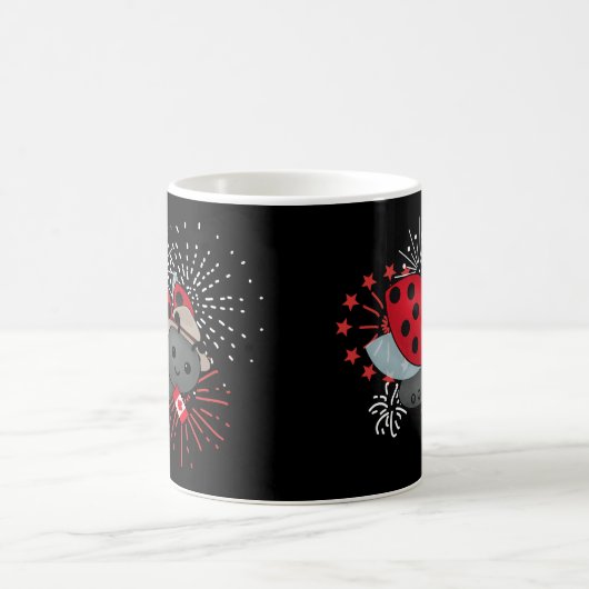 Ladybug-T - Shirt Kaffeetasse (Mittel)