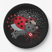 Ladybug-T - Shirt Pappteller (Vorderseite)