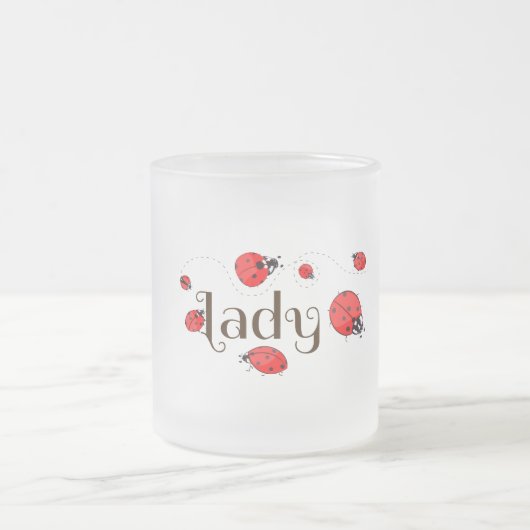 Ladybug-Tasse Mattglastasse (Mittel)