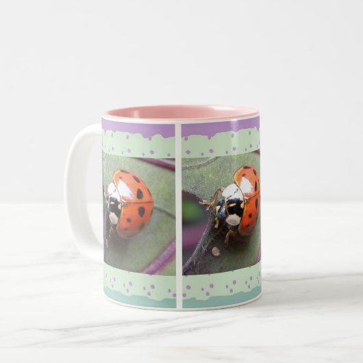 Ladybug-Tasse Zweifarbige Tasse (Vorderseite Links)