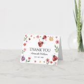 Ladybug Thank You Card Dankeskarte (Vorderseite)