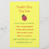 Ladybug Thema Kinderbetreuung Flyer (Vorne)